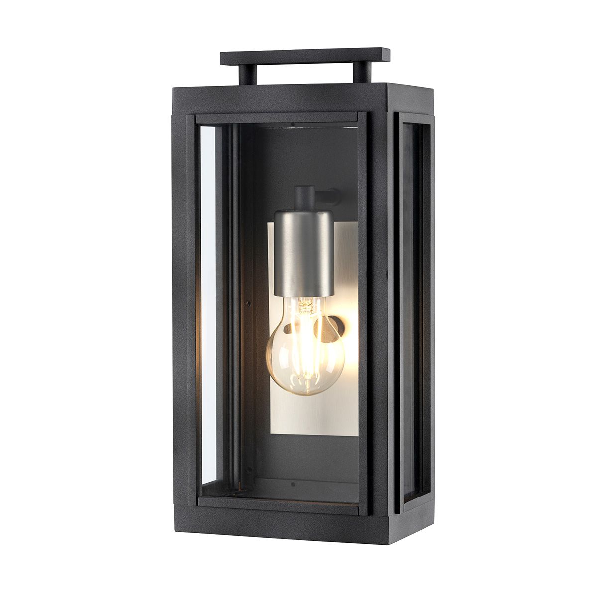 Sutcliffe 1 Light Aged Zinc Outdoor Wall Lantern QN-SUTCLIFFE-S-AZ by Hinkley