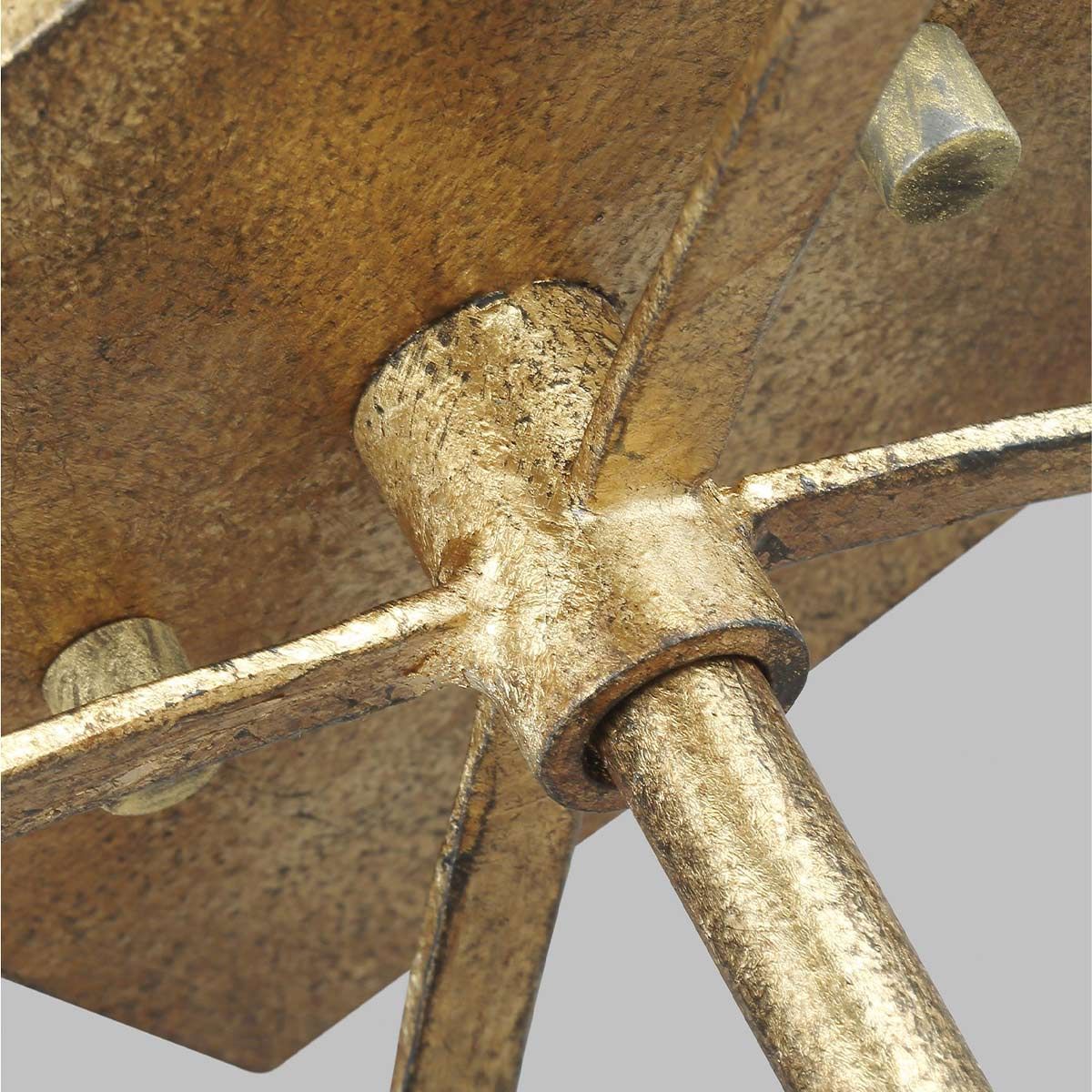 Thayer 4 Light Gold Semi-Flush Ceiling Light