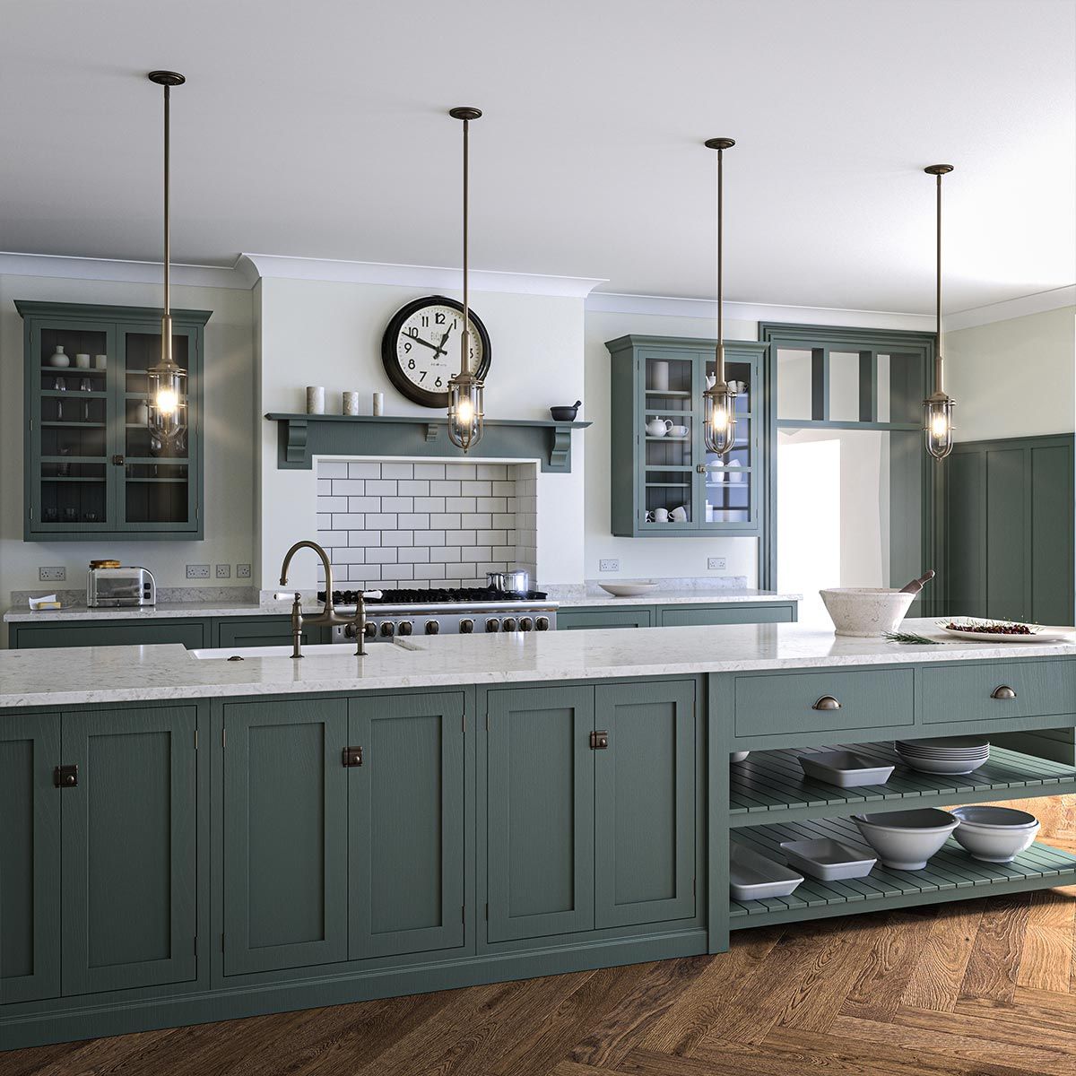 Urban Restoration 1 Light Brass Bathroom Pendant Light