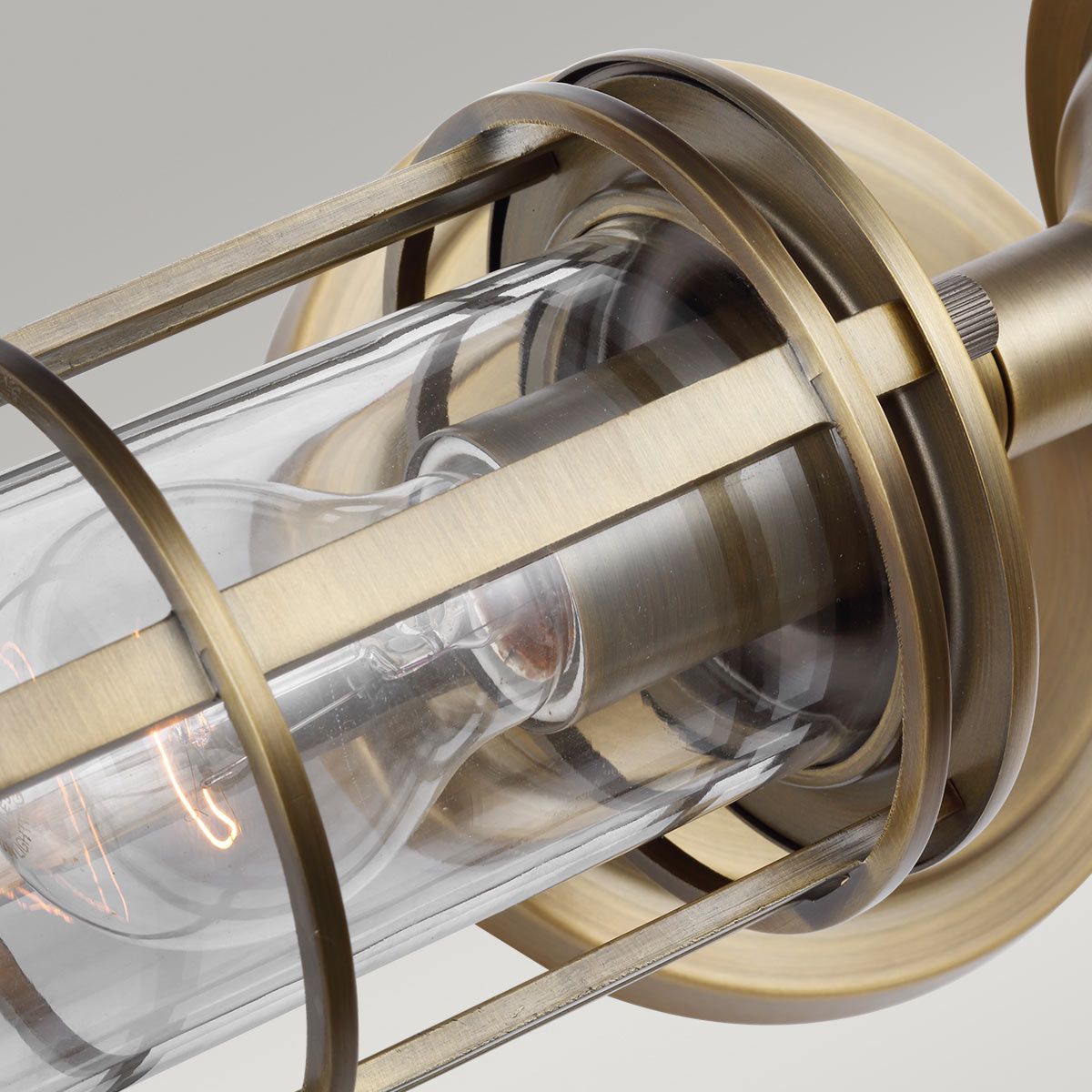 Urban Restoration 2 Light Brass Bathroom Wall Light