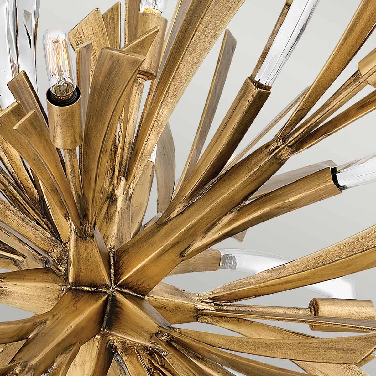 Vida 13 Light Large Gold Pendant Light