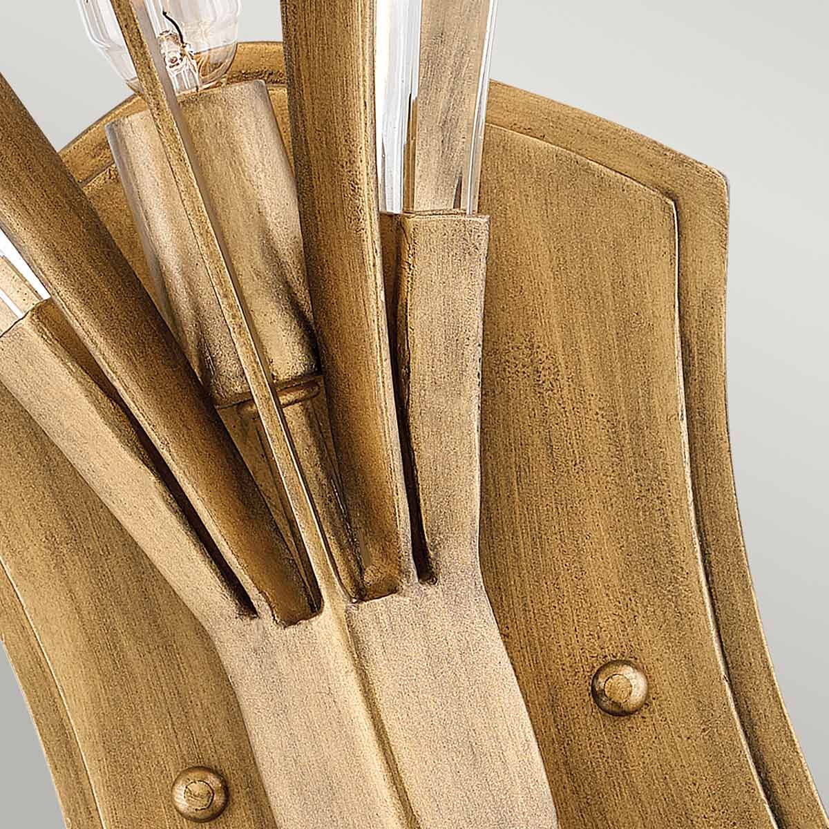 Vida 2 Light Gold Wall Light