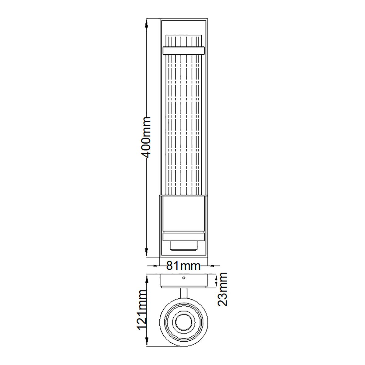 Wellington 1 Light Aged Brass Bathroom Wall Light