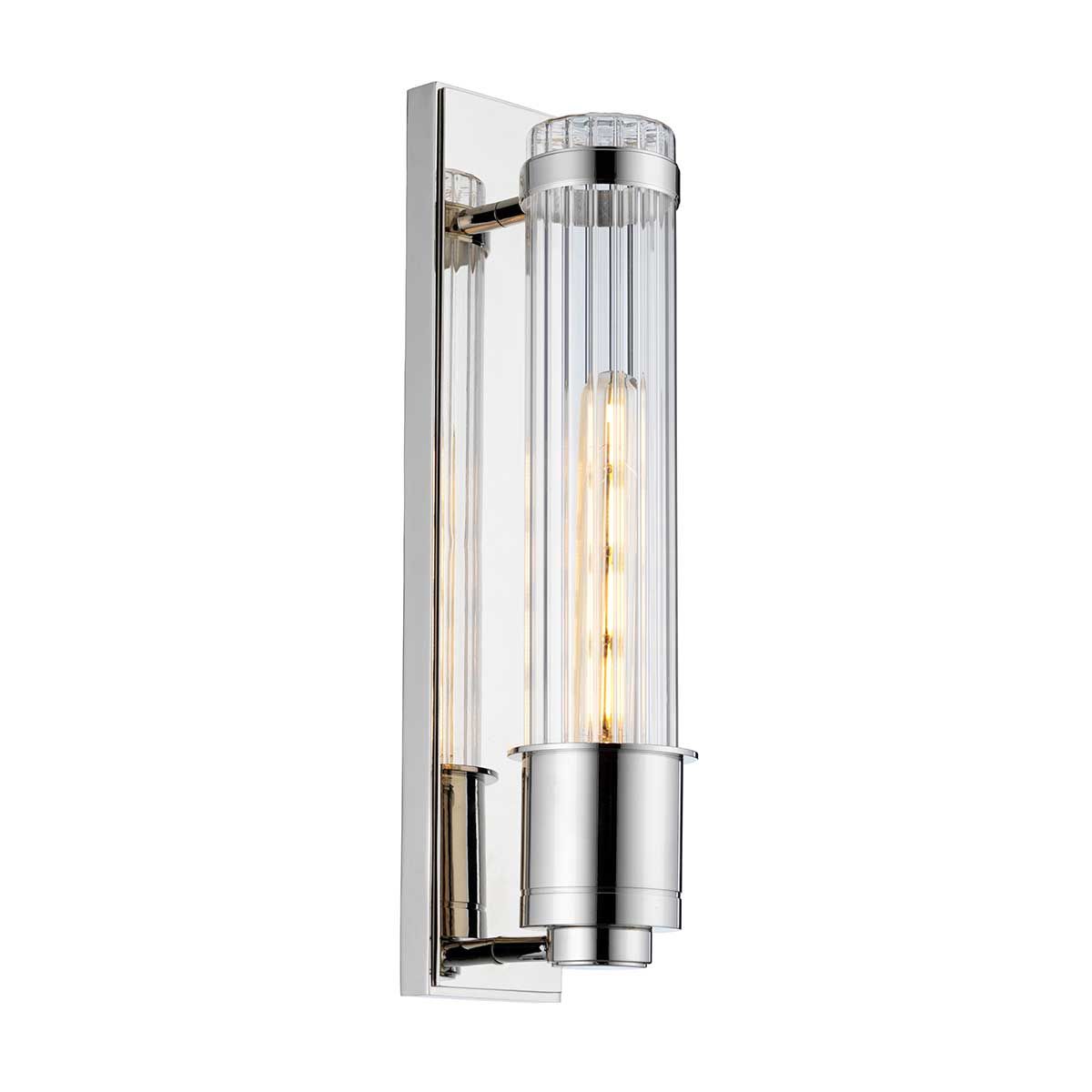 Wellington 1 Light Polished Chrome Bathroom Wall Light QN-WELLINGTON1-PC by Quintiesse
