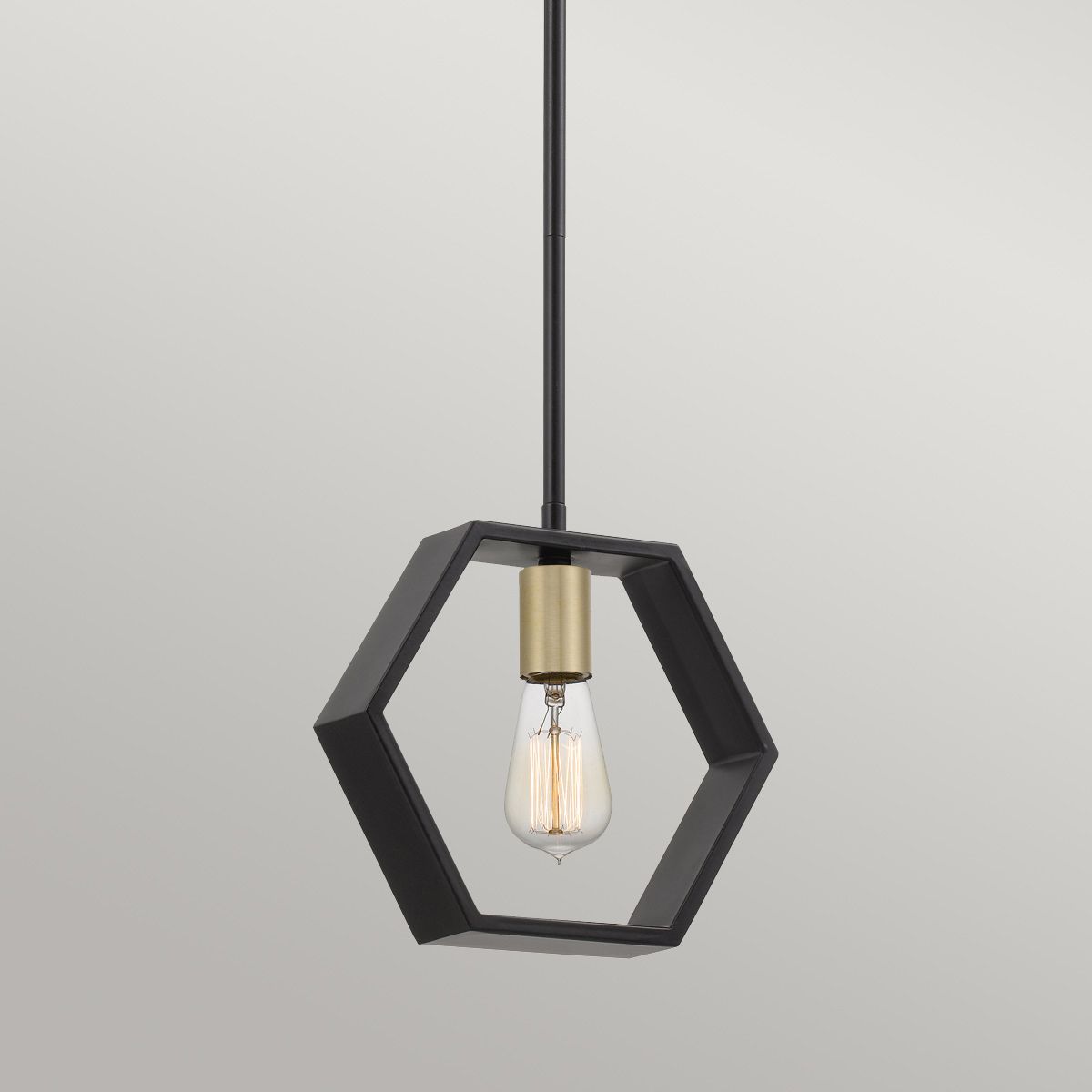 Bismarck Black 1 Light Mini Ceiling Pendant Light