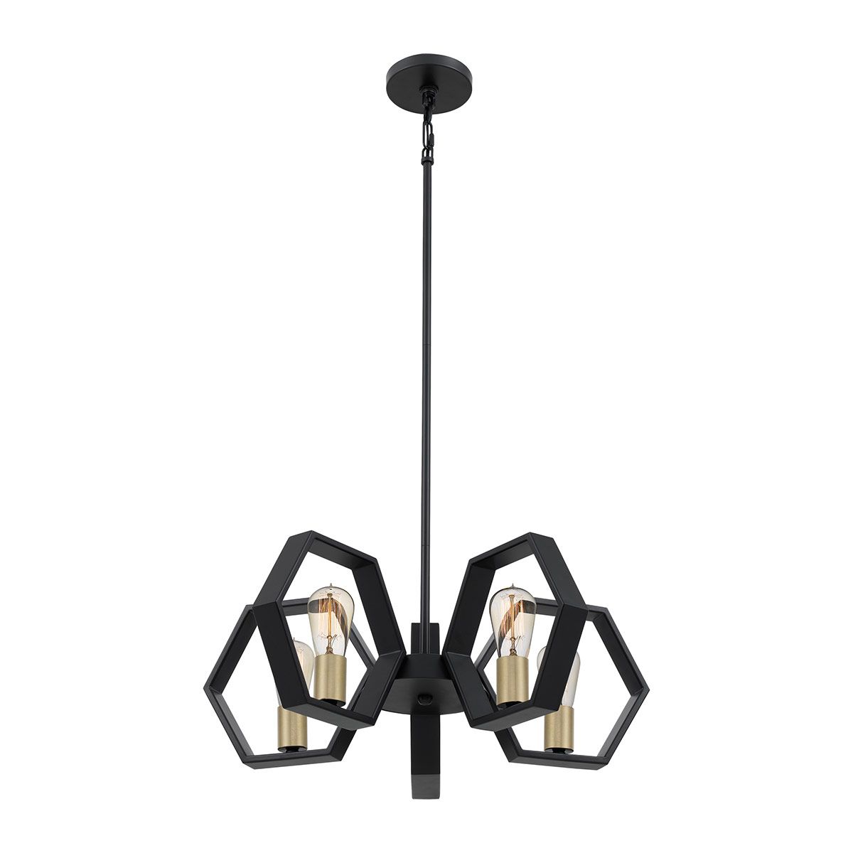 Bismarck Black 5 Light Chandelier