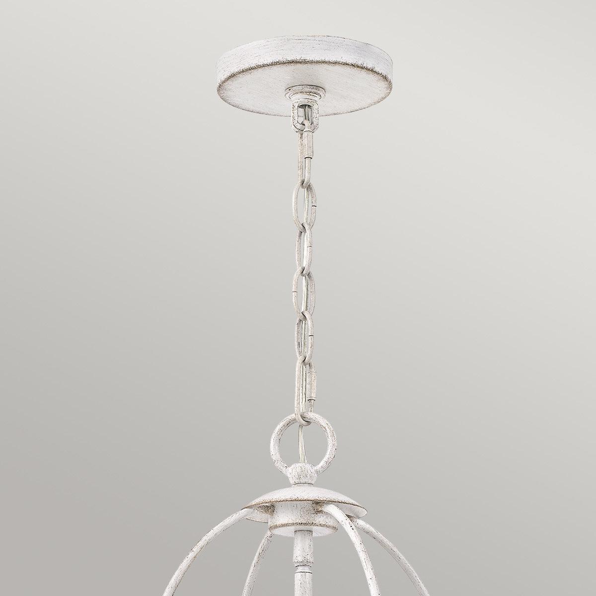 Quoizel Bradbury 4 Light Antique White Ceiling Pendant