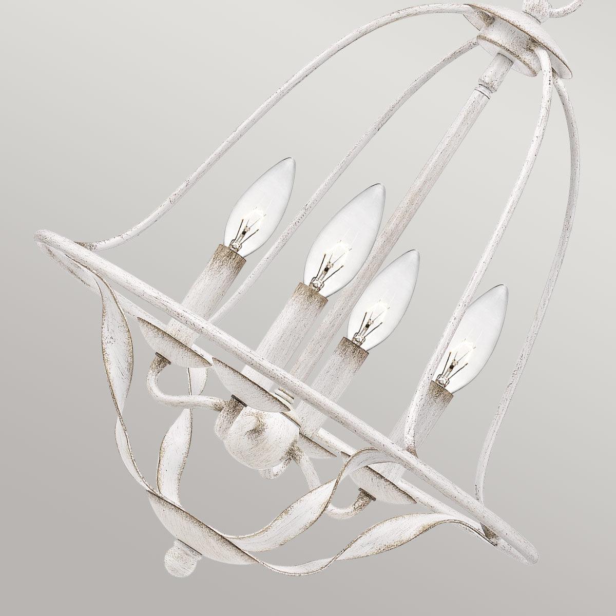Quoizel Bradbury 4 Light Antique White Ceiling Pendant