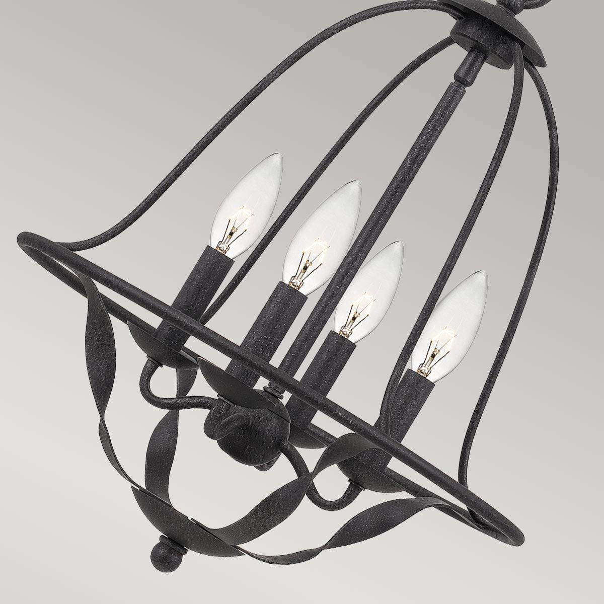 Quoizel Bradbury 4 Light Grey Ceiling Pendant