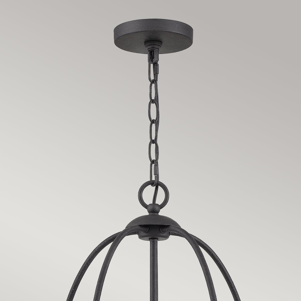 Elstead Lighting Quoizel Bradbury 5 Light Grey Chandelier