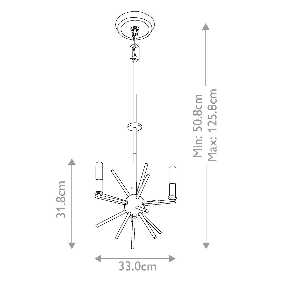 Quoizel Carnegie Western Bronze 3 Light Chandelier