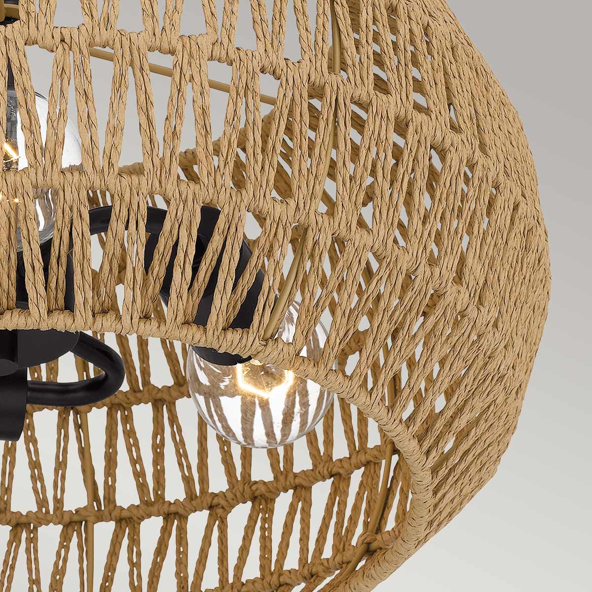 Quoizel Casablanca Bronze Semi Flush Ceiling