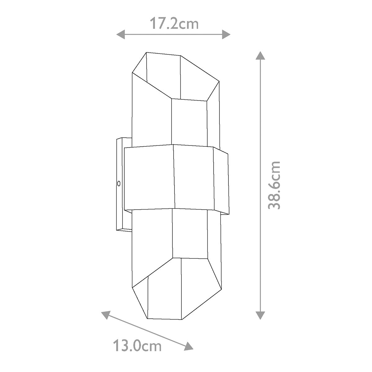 Quoizel Chasm Medium LED Outdoor Wall Light - Black & Wood