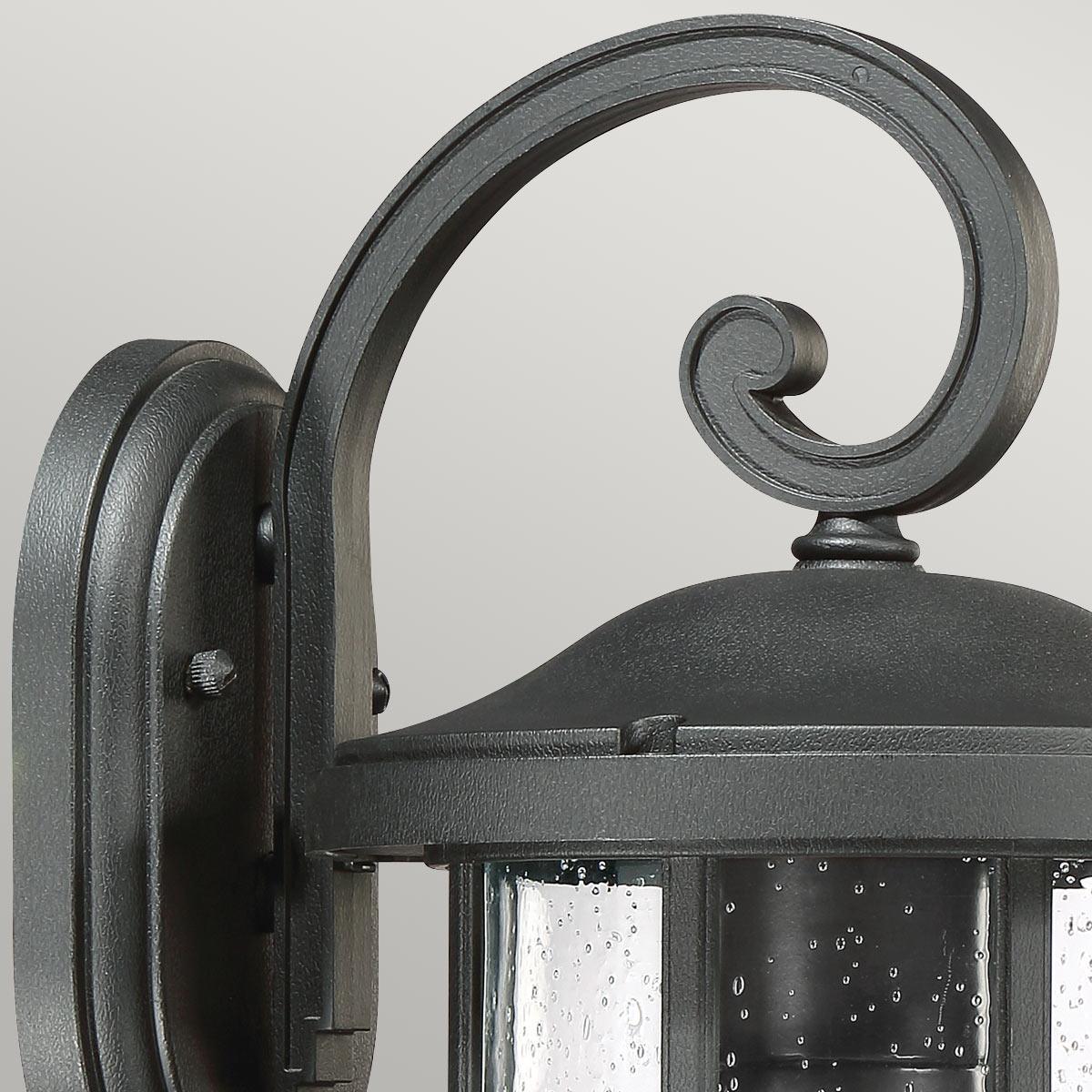 Quoizel Crusade 1 Light Medium Black Outdoor Wall Light