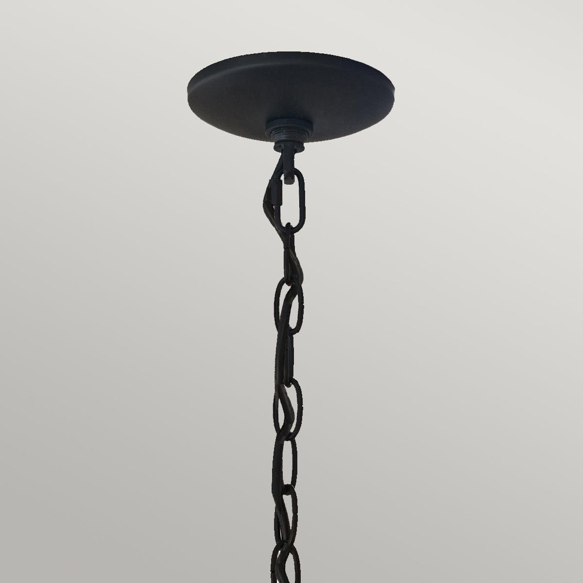 Quoizel Crusade 1 Light Black Chain Lantern