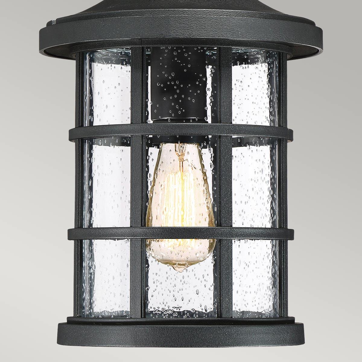 Quoizel Crusade 1 Light Black Chain Lantern