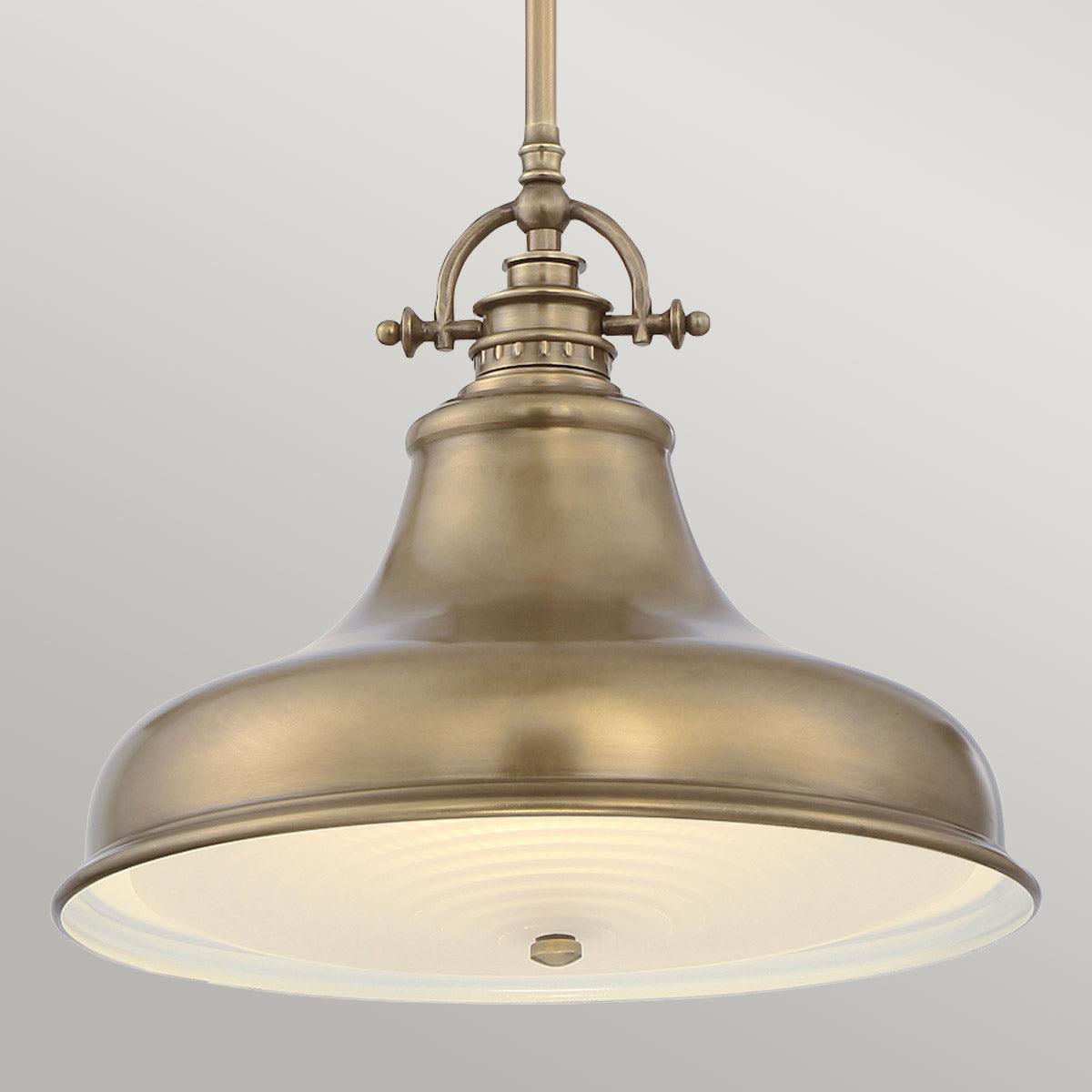 Quoizel Emery 1 Light Medium Brass Ceiling Pendant Light-WAREHOUSE-40-260626