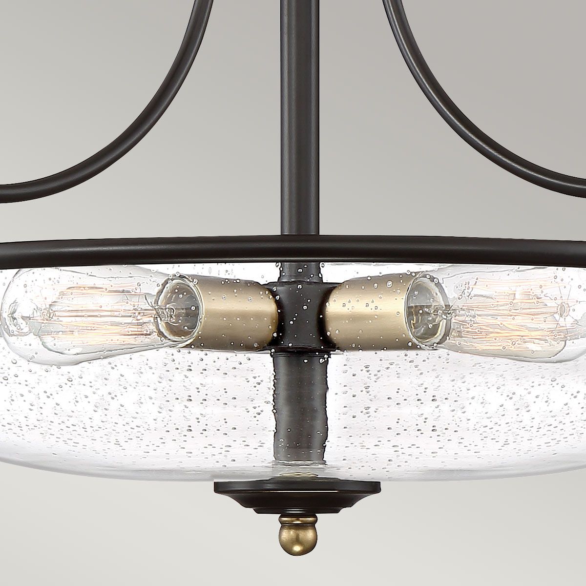 Griffin 4 Light Bronze Semi-Flush Ceiling Light