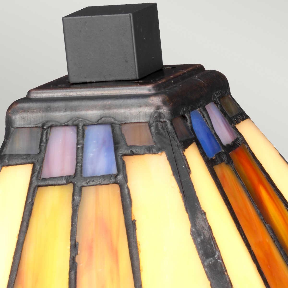 Quoizel Holmes Tiffany 1 Light Mini Bedside Table Lamp-warehouse-clearance-270826