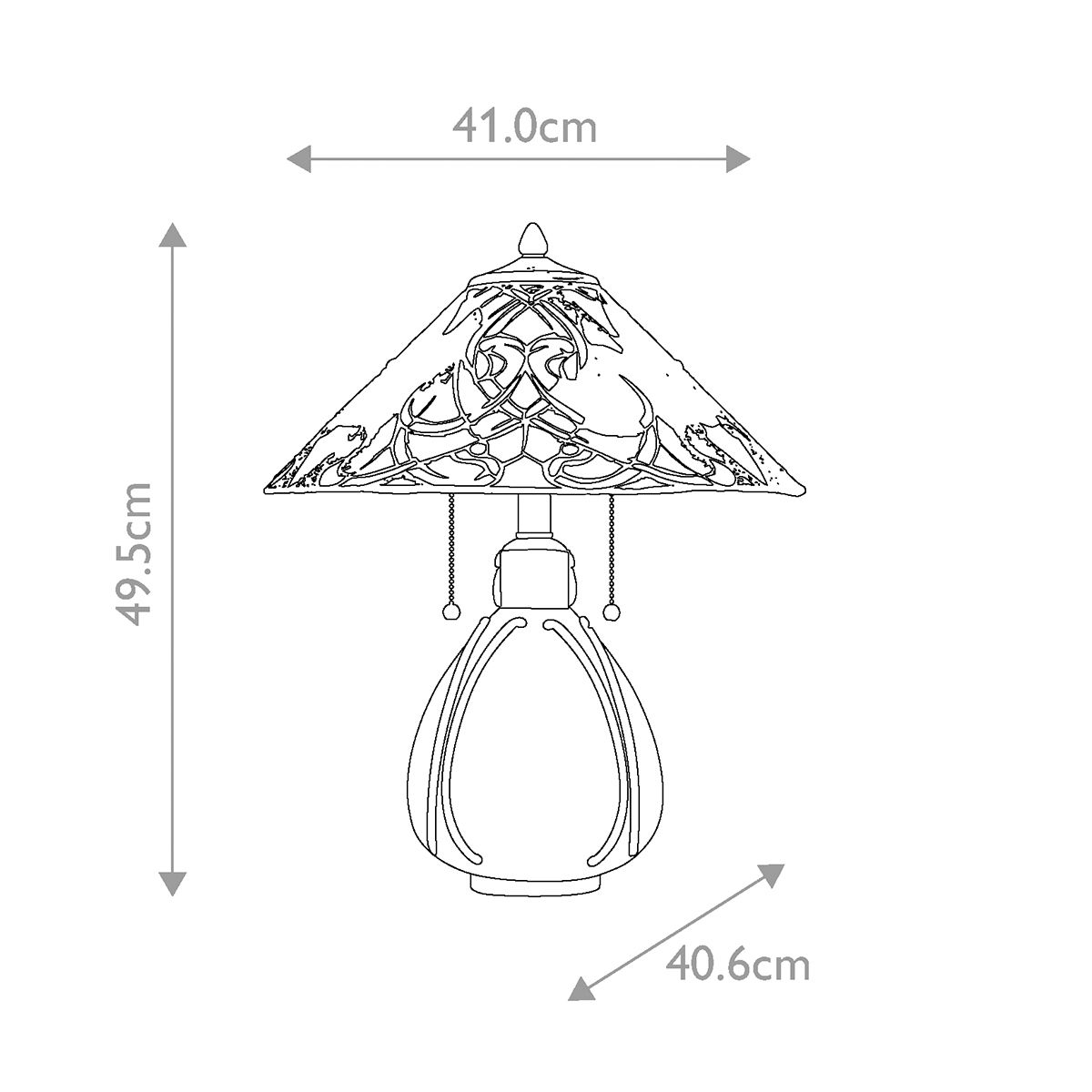 Quoizel India Tiffany Lamp