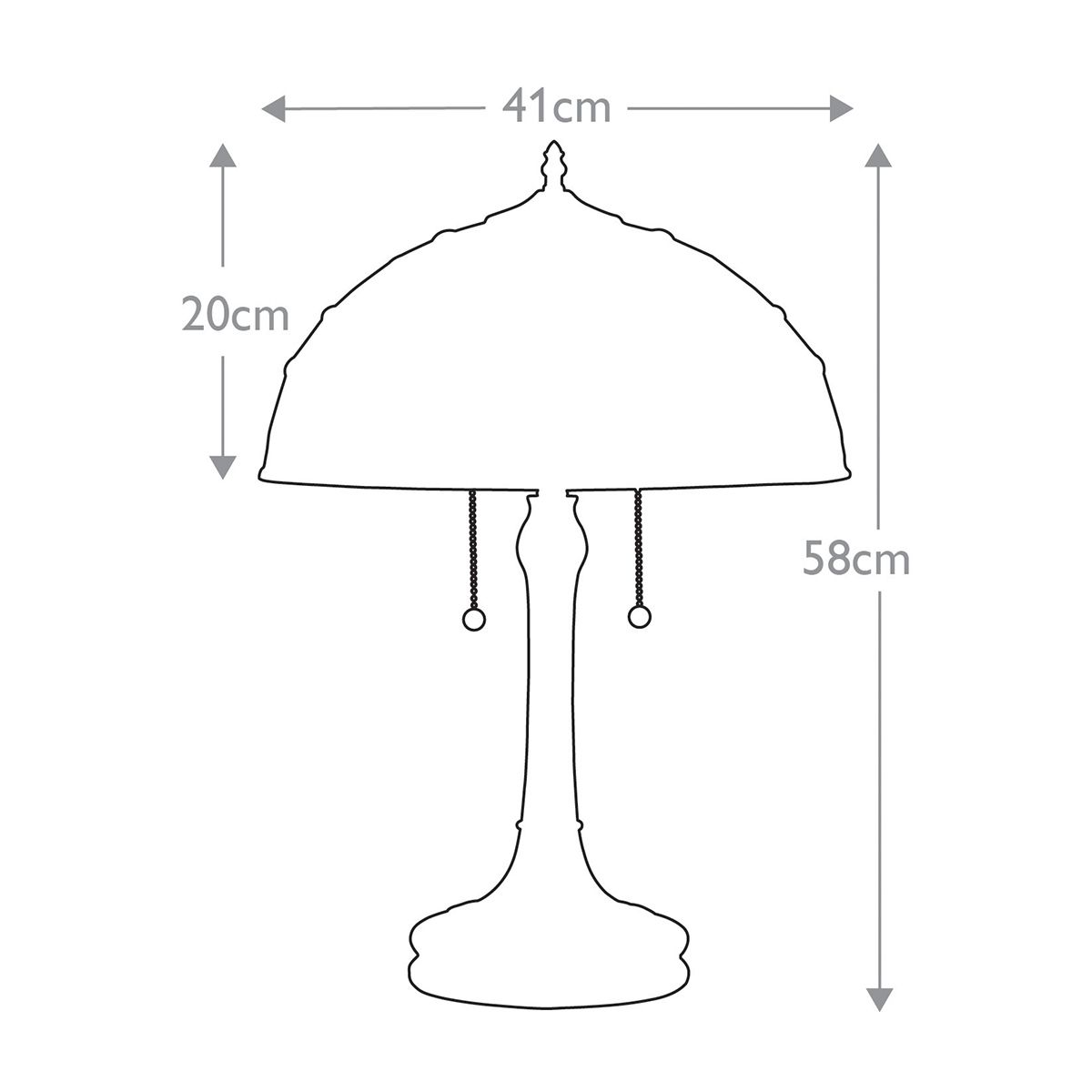 Quoizel Tiffany Kami Table Lamp