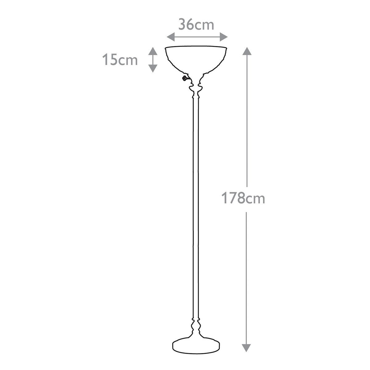 Quoizel Kami Tiffany Vintage Bronze Floor Lamp