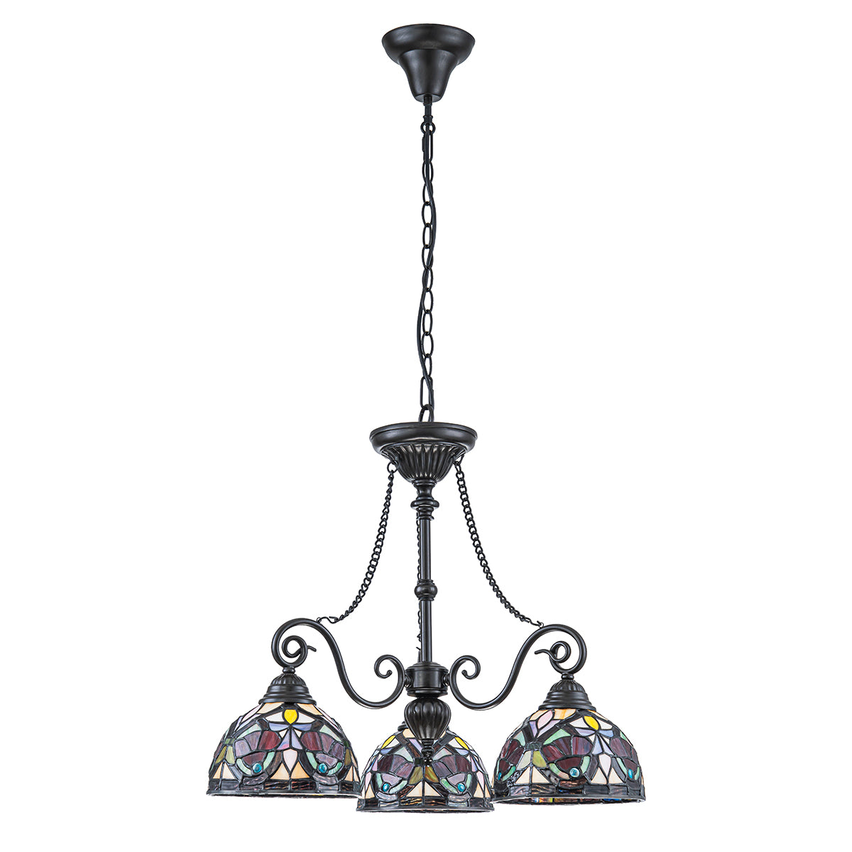Quoizel Larissa Tiffany 3 Light Ceiling Chandelier