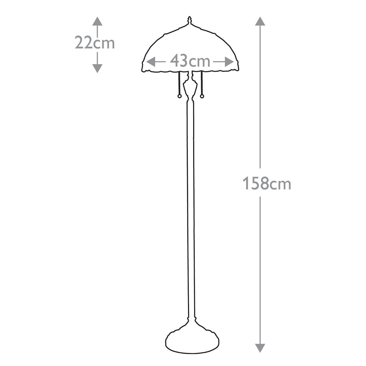 Quoizel Larissa Tiffany Floor Lamp