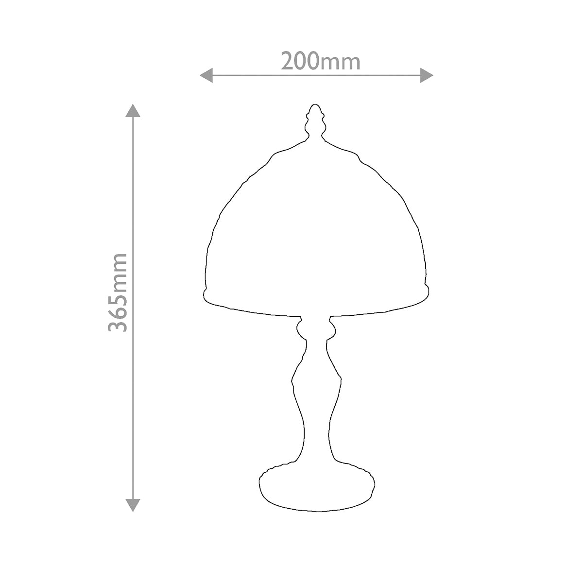 Quoizel Tiffany Larissa Bedside Table Lamp