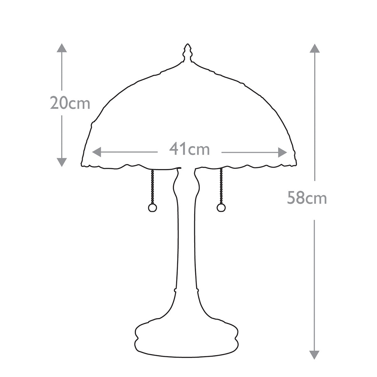 Quoizel Tiffany Larissa Large Table Lamp