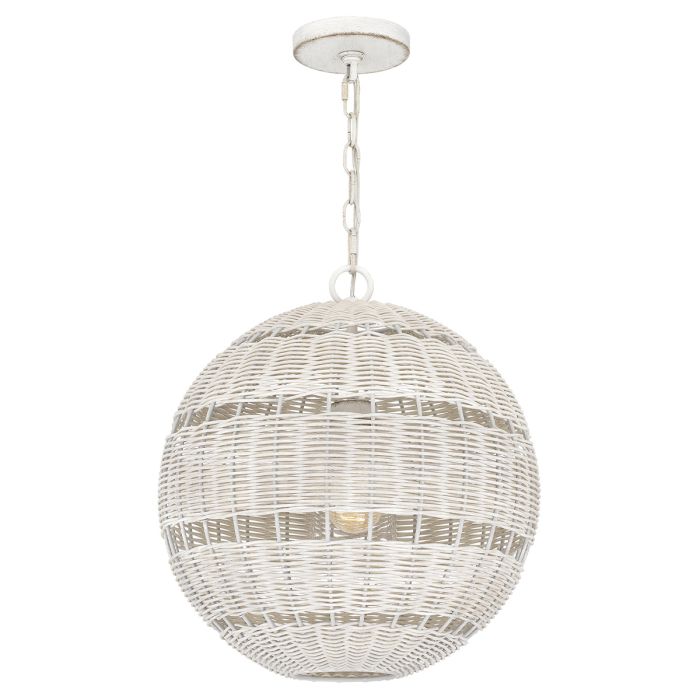 Quoizel Lindendale White Pendant Light by Quoizel Lighting QZ-LINDENDALE-P-AWH