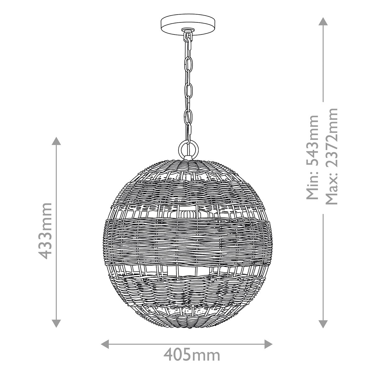 Quoizel Lindendale White Pendant Light