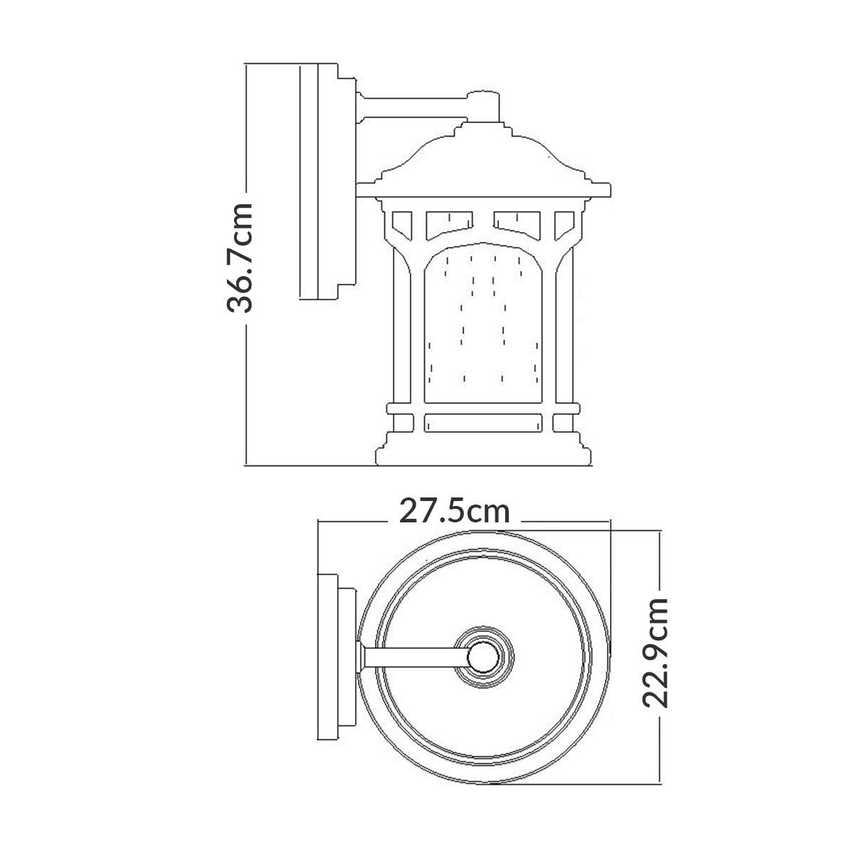 Quoizel Marblehead Medium Bronze Outdoor Wall Light-warehouse-25-09-26