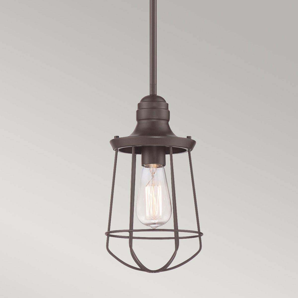 Quoizel Marine 1 Light Bronze Mini Outdoor Pendant Light