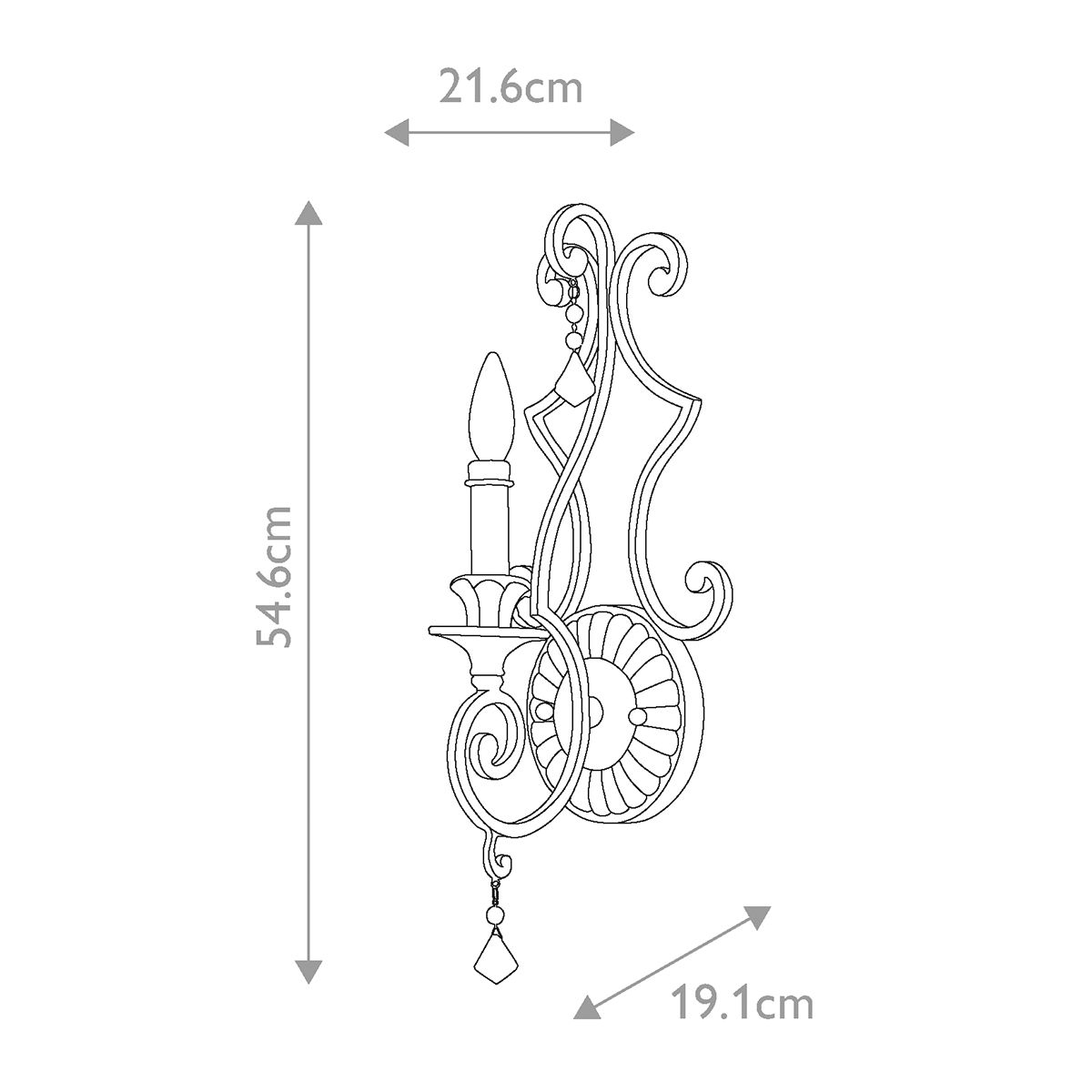 Quoizel Marquette 1 Light Wall Light