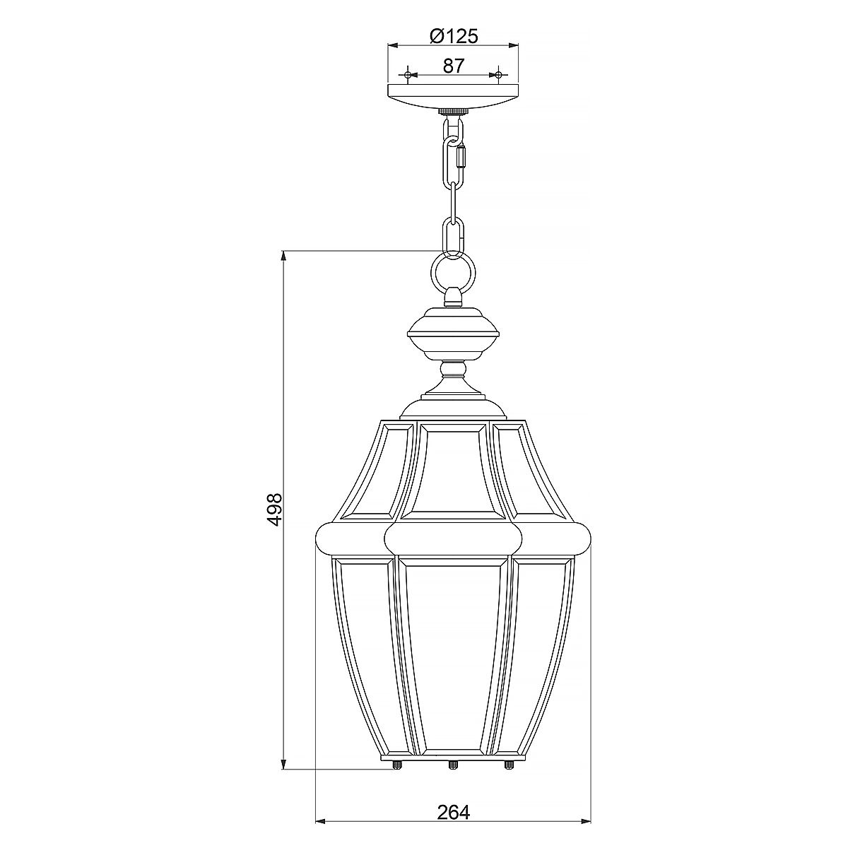 Quoizel Newbury Aged Copper Large Outdoor Pendant