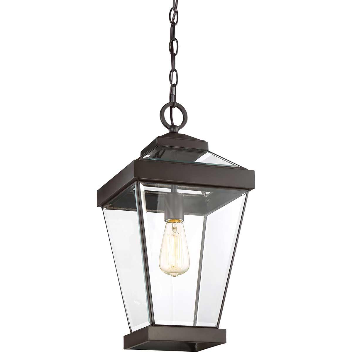 Quoizel Ravine Large Bronze Outdoor Pendant Chain Lantern