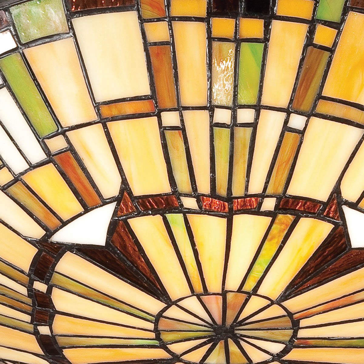 Quoizel Reed Tiffany Flush Ceiling Light