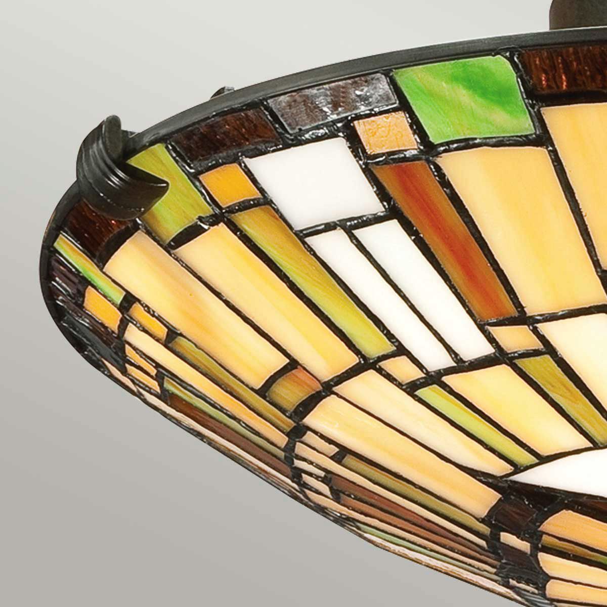 Quoizel Reed Tiffany Flush Ceiling Light