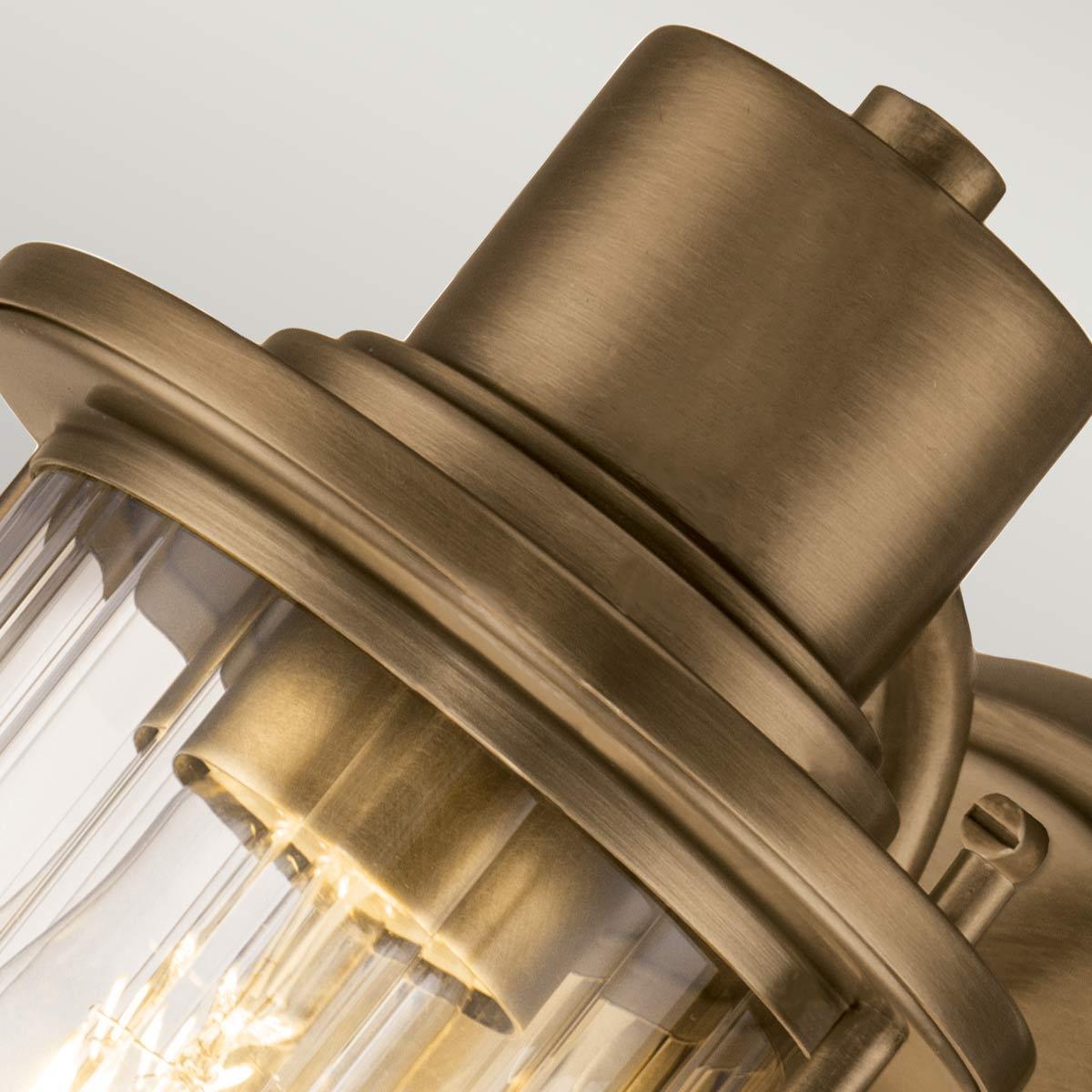 Quoizel Riggs 1 Light Brass Bathroom Wall Light-warehouse-180926