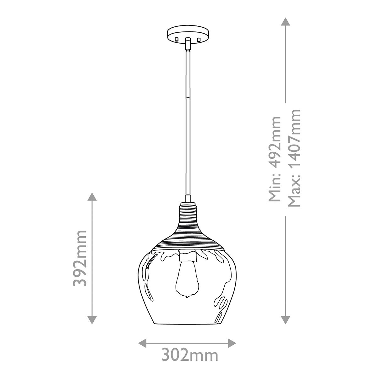 Quoizel Royer Back and Rope Ceiling Pendant Light-warehouse-180926