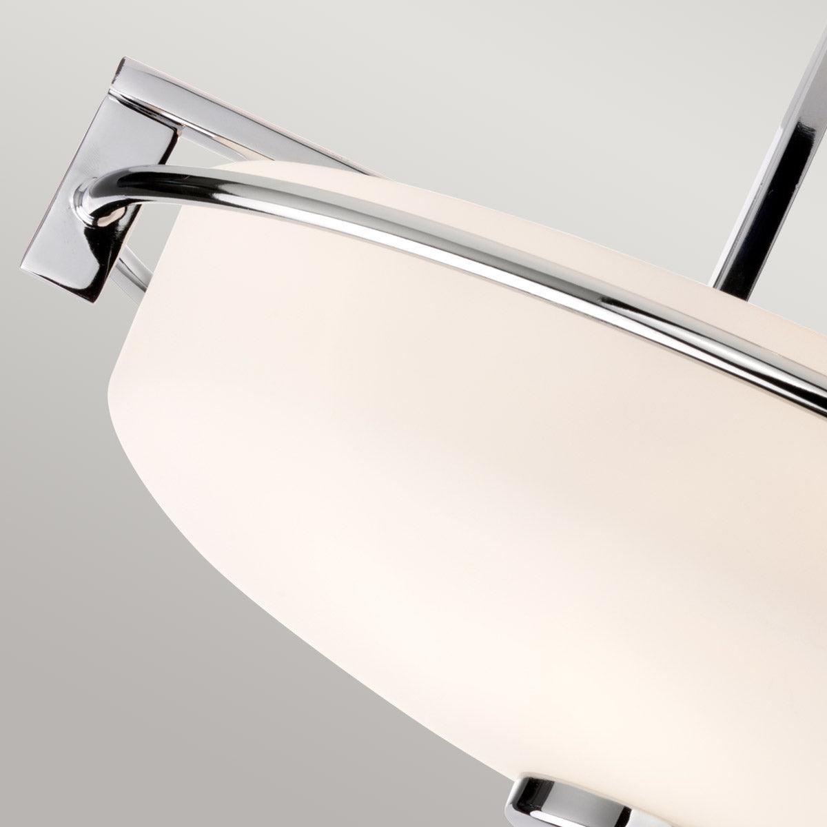 Quoizel Taylor 3 Light Semi Flush Chrome Bathroom Light