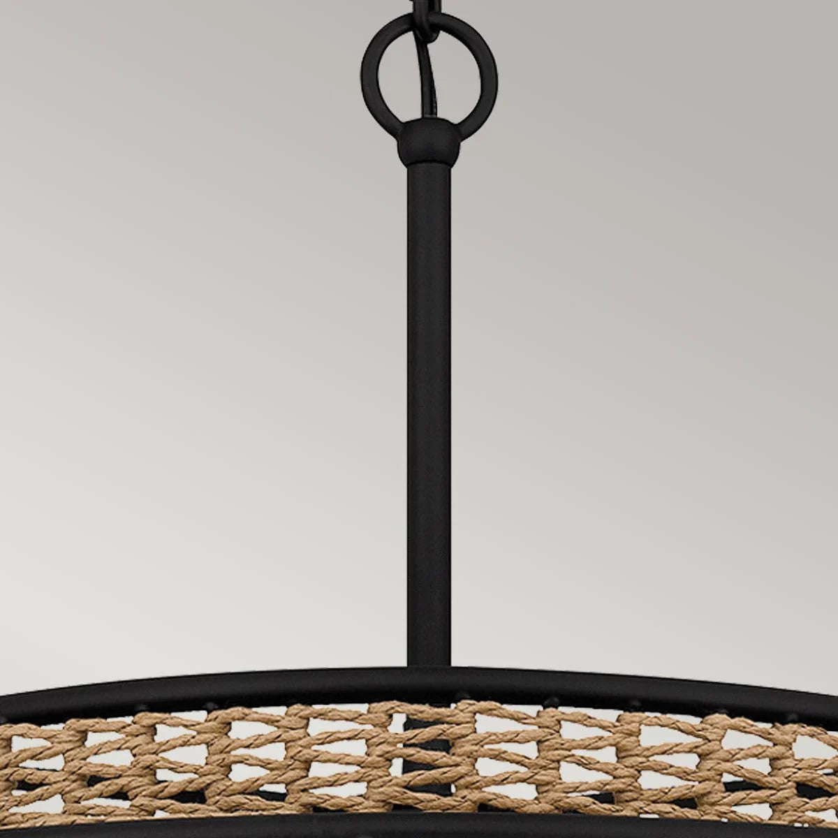 Quoizel Teton Black 5 Light Ceiling Pendant Light