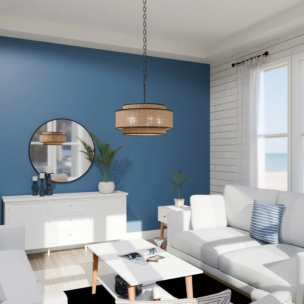 Quoizel Teton Black 5 Light Ceiling Pendant Light