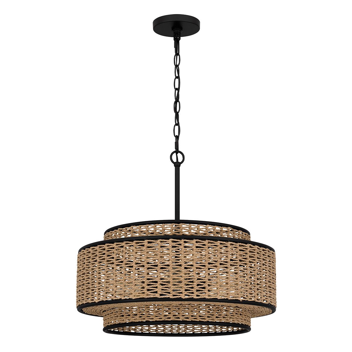 Quoizel Teton Black 5 Light Ceiling Pendant Light
