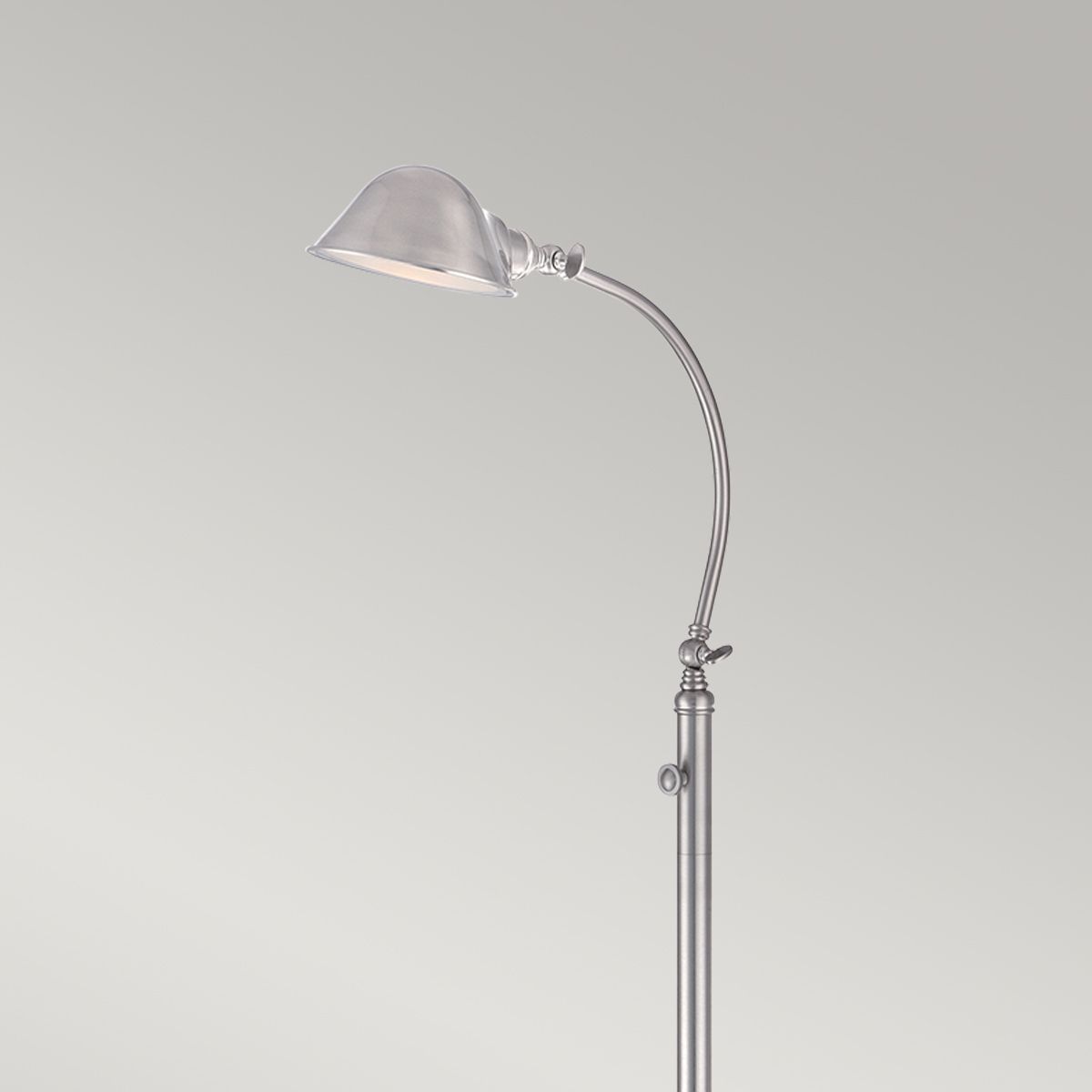 Thompson LED Nickel Floor Reading Lamp