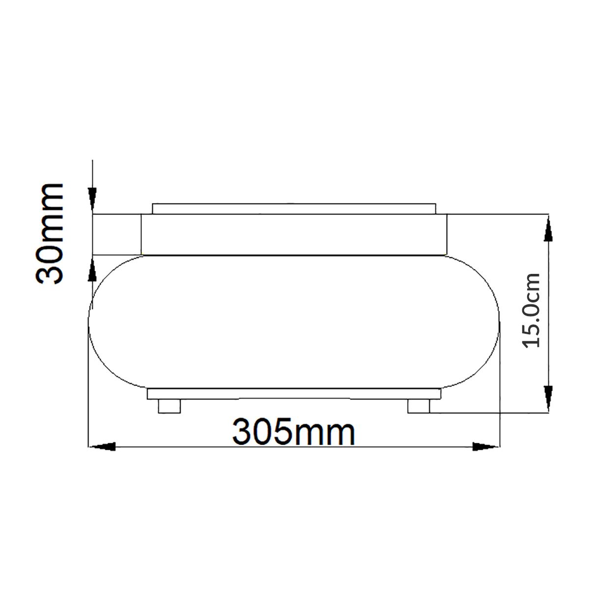 Quoizel Trilogy 2 Light Chrome Bathroom Flush Mount