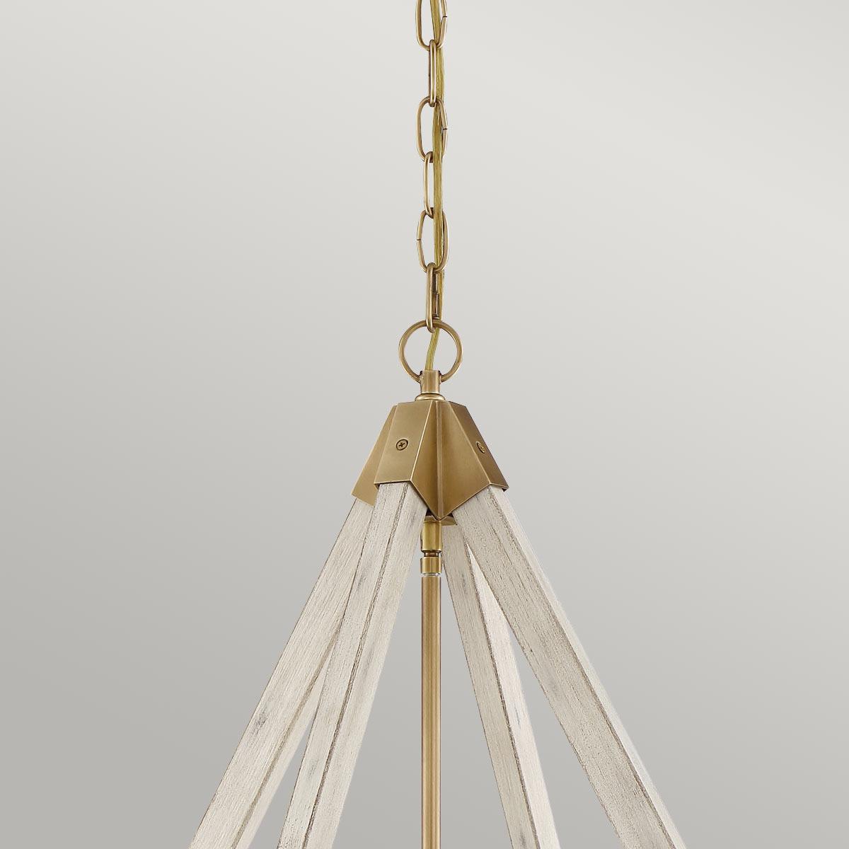 Quoizel View Point 4 Light Chandelier - Weathered Brass