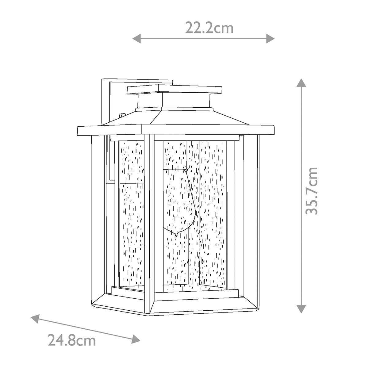 Quoizel Wakefield 1 Light Medium Outdoor Wall Light