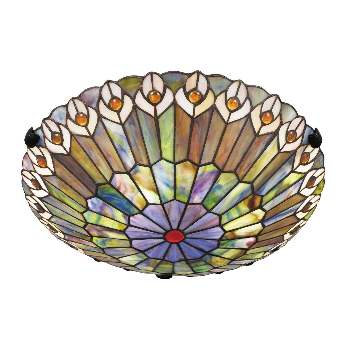 Quoizel Watkins Tiffany Flush Ceiling Light